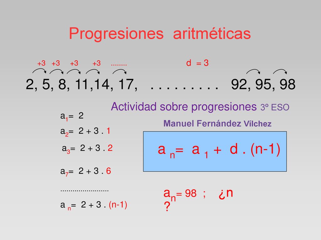 Actividad Sobre Progresiones Eso Ppt Descargar